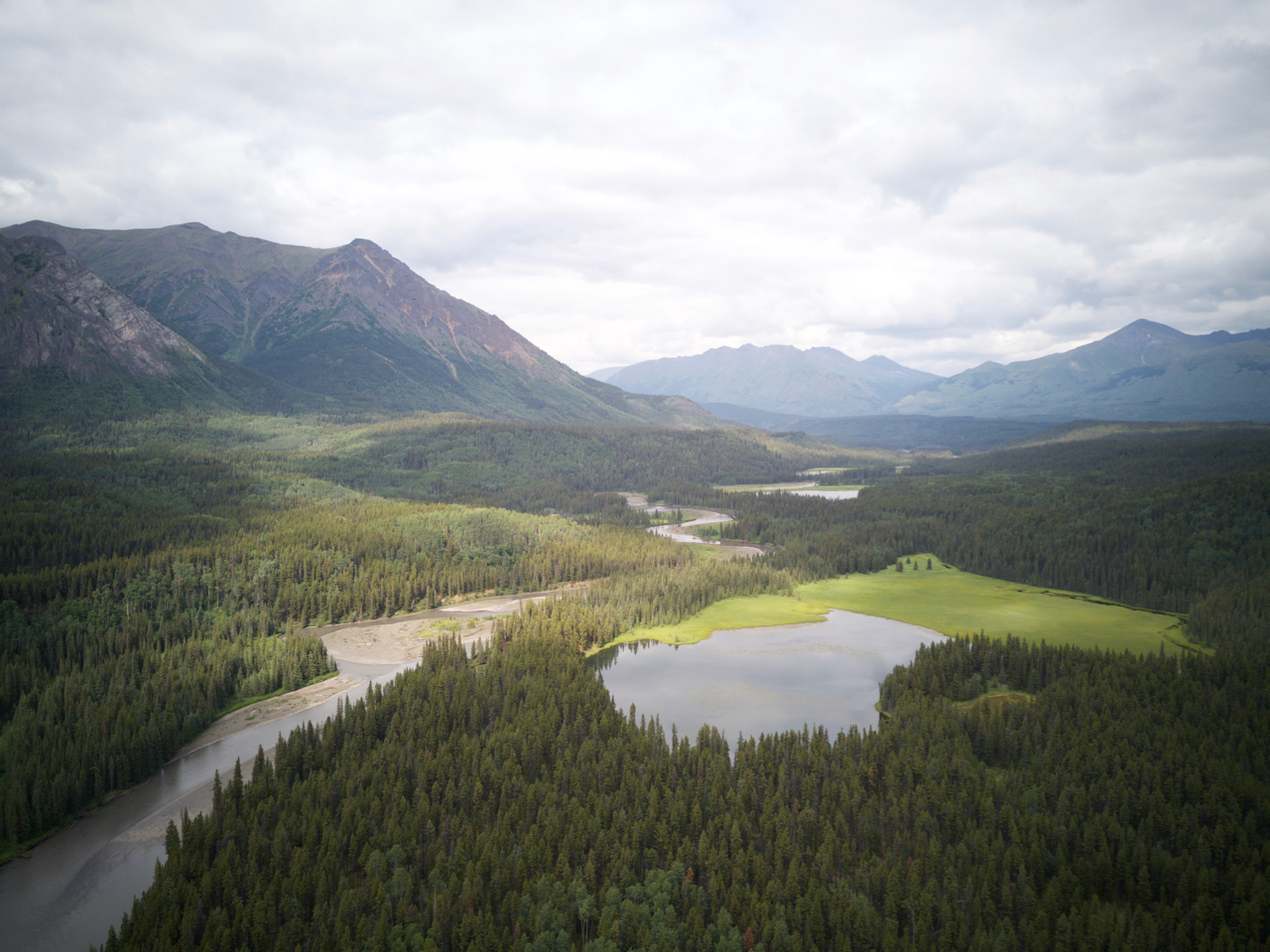 Aerial view of Tahltan territory